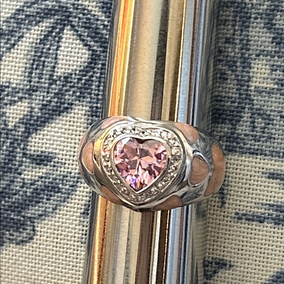 Vintage Jewelry - Vintage Silver and Gold Heart Ring